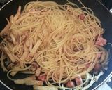 紅生姜と油揚げのめっちゃ和風パスタ作り方3写真