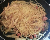 紅生姜と油揚げのめっちゃ和風パスタ作り方3写真