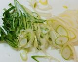 ねぎたっぷりのあったか肉うどん作り方2写真