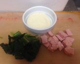 スパム&ほうれん草★ココットカマン作り方1写真