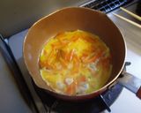 10分レシピ☆にんじんの卵とじ作り方3写真