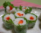 わさび菜でちょっぴり辛い大人の野菜寿司作り方9写真