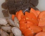 ♪野菜たっぷりモツ煮込み♪作り方4写真
