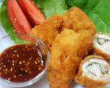 鶏むね☆柔らか梅しそロールカツ♪作り方7写真