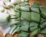 チンゲン菜 ニラ ひらたけの スープ！作り方2写真