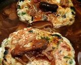 ほうれん草、豆腐のきのこソースハンバーグ作り方5写真