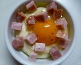 トロトロ卵とベーコンのココットカマン作り方4写真
