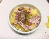 パイナップルとベーコンでココットカマン♪作り方3写真