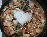 簡単　子供が喜ぶ鶏もも肉と白菜のみぞれ鍋作り方15写真