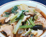 簡単　子供が喜ぶ鶏もも肉と白菜のみぞれ鍋作り方16写真