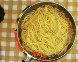 「ハムオムパスタ」作り方4写真