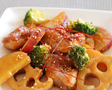 鶏肉と根菜のさっぱり炒め蒸し作り方6写真