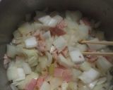 美味❤お好み焼きソースで白菜スープパスタ作り方2写真