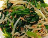 ほうれん草ともやしのお浸し風胡麻和え作り方4写真