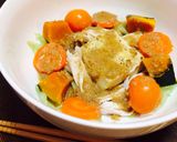 味噌ドレで〜焼豆腐・ササミの温野菜サラダ作り方10写真