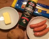 じゃがいもとウィンナーのバターパスタ作り方1写真