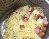 じゃがいもとウィンナーのバターパスタ作り方7写真