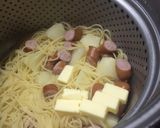 じゃがいもとウィンナーのバターパスタ作り方8写真