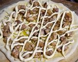 初めて♪柚子こしょうdeチキンの香りピザ作り方12写真