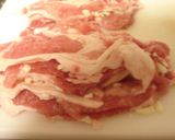 薄切り肉で！チーズとんかつ青のり風味作り方1写真