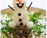 大根おろしアート アナ雪*オラフのデコ鍋作り方3写真