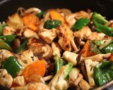 胸肉と柿の甘酢あん作り方5写真