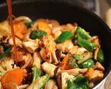 胸肉と柿の甘酢あん作り方6写真