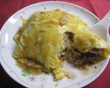 具だくさん五目チャーハンで天津飯作り方5写真