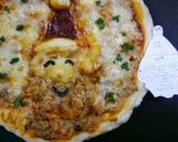 クリスマスの一品に!サンタの浮き出るピザ作り方17写真
