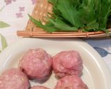 ♪水菜と変わり肉団子のさっぱり鍋♪作り方4写真