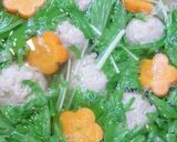 ♪水菜と変わり肉団子のさっぱり鍋♪作り方6写真