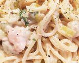 クラムチャウダー缶でクリームパスタ作り方6写真