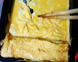 京風だし巻き卵。始めての食感‼作り方3写真