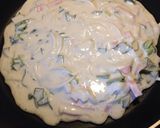 簡単♡ほうれん草とハムチーズのパンケーキ作り方5写真