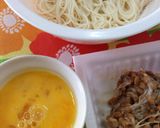 春菊と納豆の卵とじにゅうめん作り方2写真
