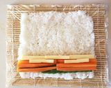 肉巻きおにぎり★野菜チーズロールver.作り方3写真