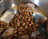 圧力鍋でサバの味噌煮（たまたま大豆入り）作り方3写真