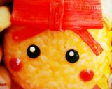 キャラ弁★ほっぺちゃん★超簡単★おにぎり作り方4写真