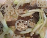 こんにゃくとレンコンとセロリのきんぴら作り方4写真