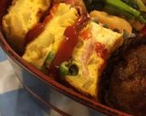 残り野菜とベーコンのオープンオムレツ作り方8写真