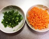 残りもので簡単チャーハン☆作り方1写真