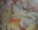 とりむね肉とじゃがいもの味噌汁作り方5写真