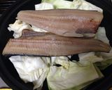 キャベツとホッケの塩レモン蒸し(≧∇≦)作り方3写真