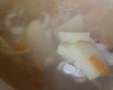 とりむね肉とじゃがいもの味噌汁作り方6写真