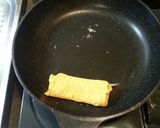 普通のフライパンで☆卵１個の卵焼き作り方5写真