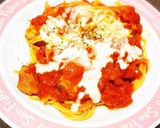 チキンのチーズフォンデュがけパスタ作り方9写真