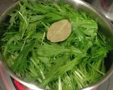 ローリエ☆水菜とウインナーの簡単煮込み作り方3写真