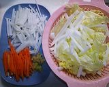 ◇白菜と大根＊鶏むね肉の甘酢炒め◇作り方1写真