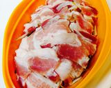 塩豚(豚バラ肉)ともやしとニラの蒸し煮作り方2写真
