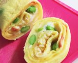 弁当16煮物ハムカツちくわ焼豚卵焼き作り方2写真